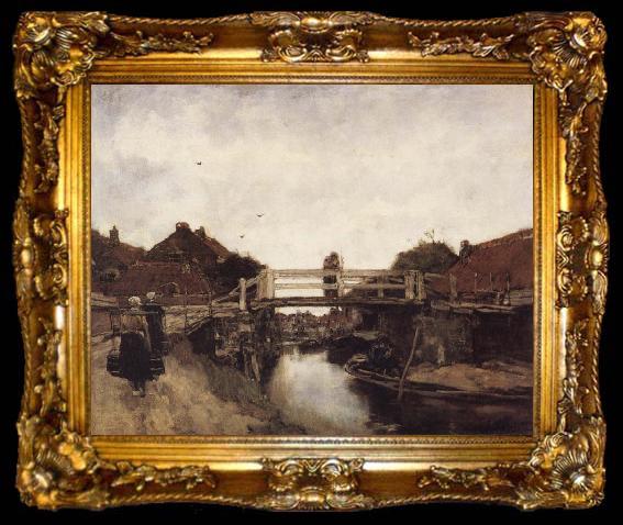 framed  Jacobus Hendrikus Maris The Bridge, ta009-2